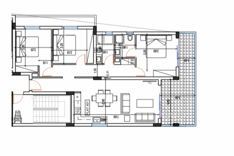 3 bedrooms Penthouse in Aradippou, Larnaka, Cyprus No. 27261