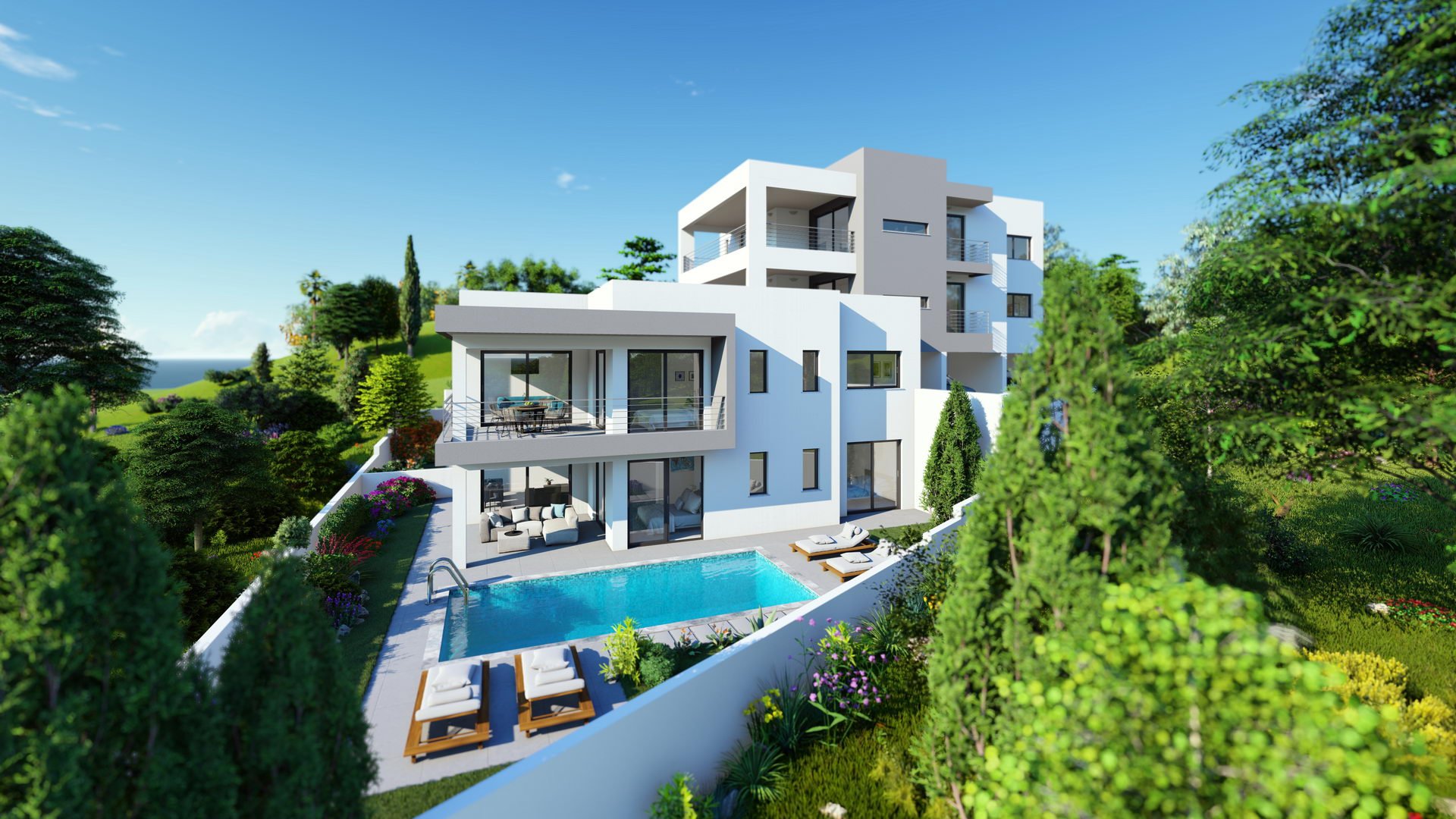 2 bedrooms Apartment in Mesa Chorio, Paphos, Cyprus No. 5415