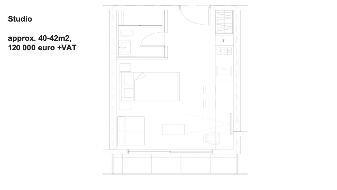 1 chambre Appartement à Paphos, Chypre No. 37098