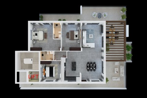 1 chambre Appartement à Paphos, Chypre No. 29468