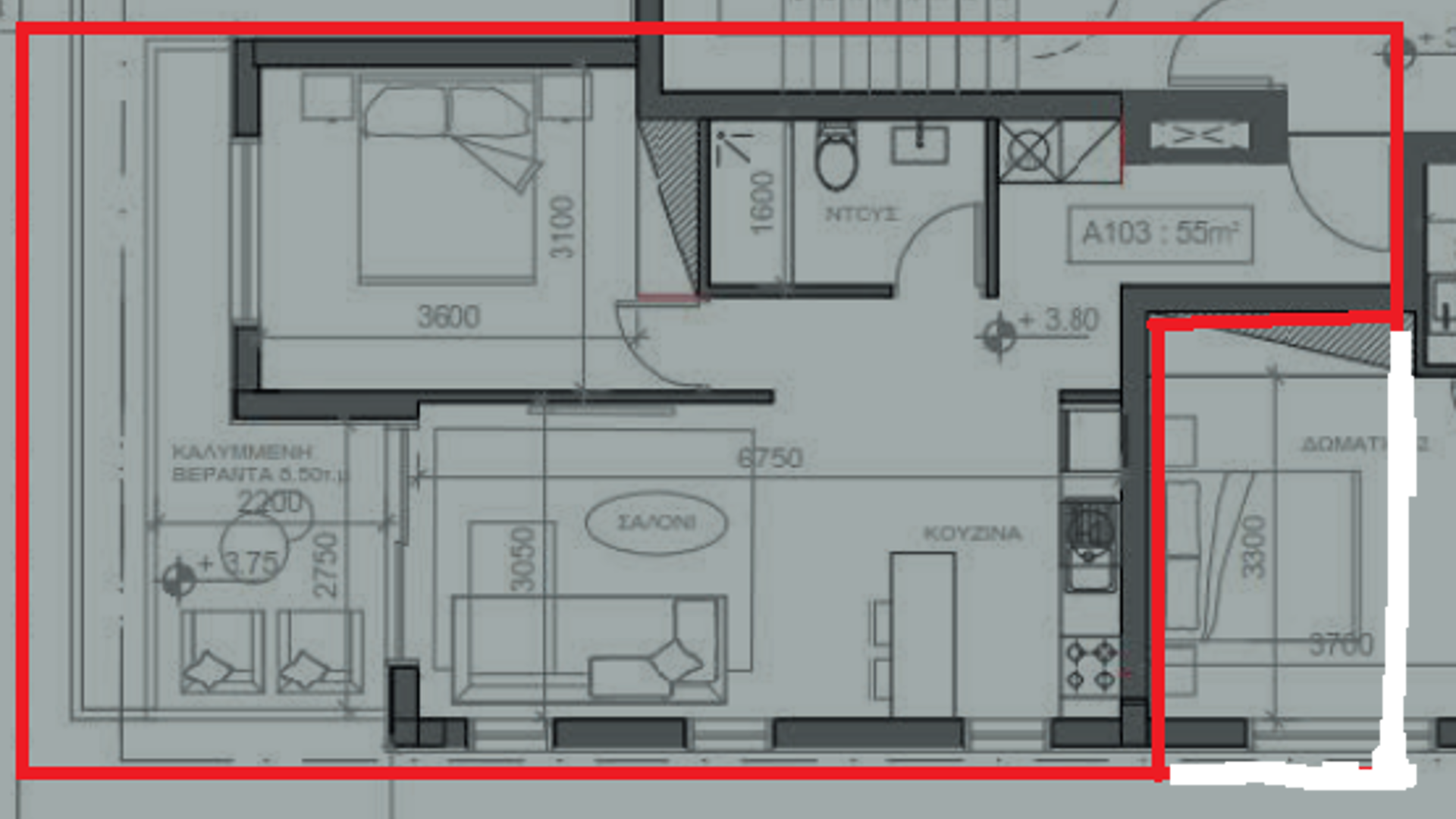 1 dormitorio Apartamento en Nicosia, Chipre No. 30058