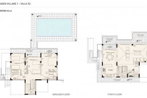 Villa floor plan «3BR-18», 3 bedrooms in Agnades Village