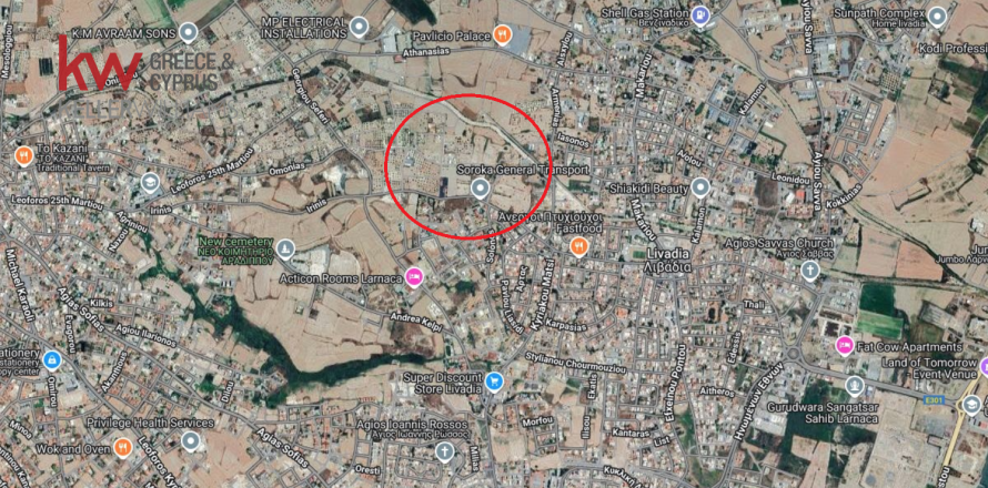 Земельный участок 11018м2 в Ларнака,  № 40500