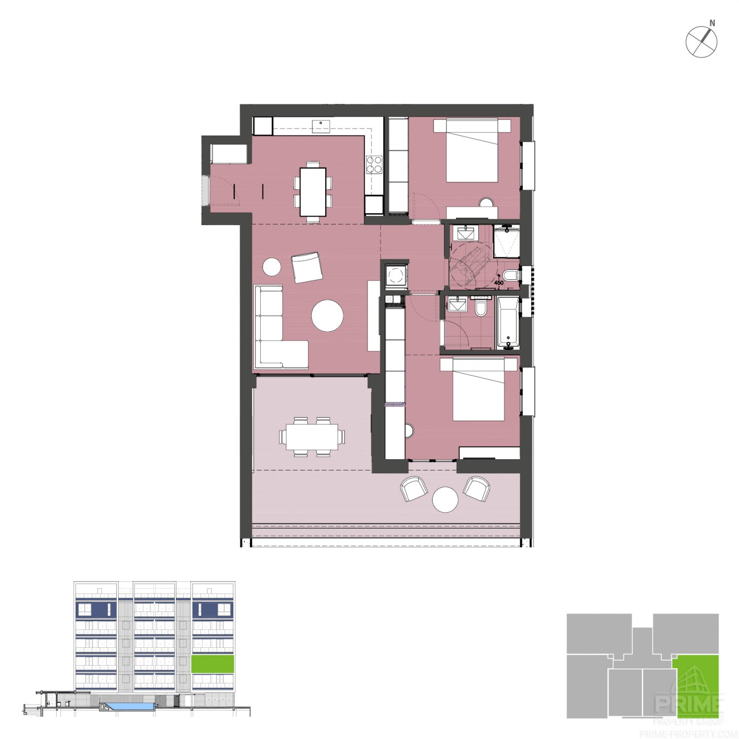 2 chambres Appartement à Potamos tis Germasogeias, Germasogeia, Limassol, Chypre No. 4567