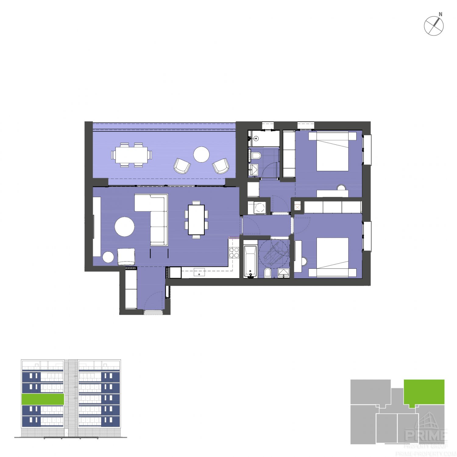 2 chambres Appartement à Potamos tis Germasogeias, Germasogeia, Limassol, Chypre No. 4570