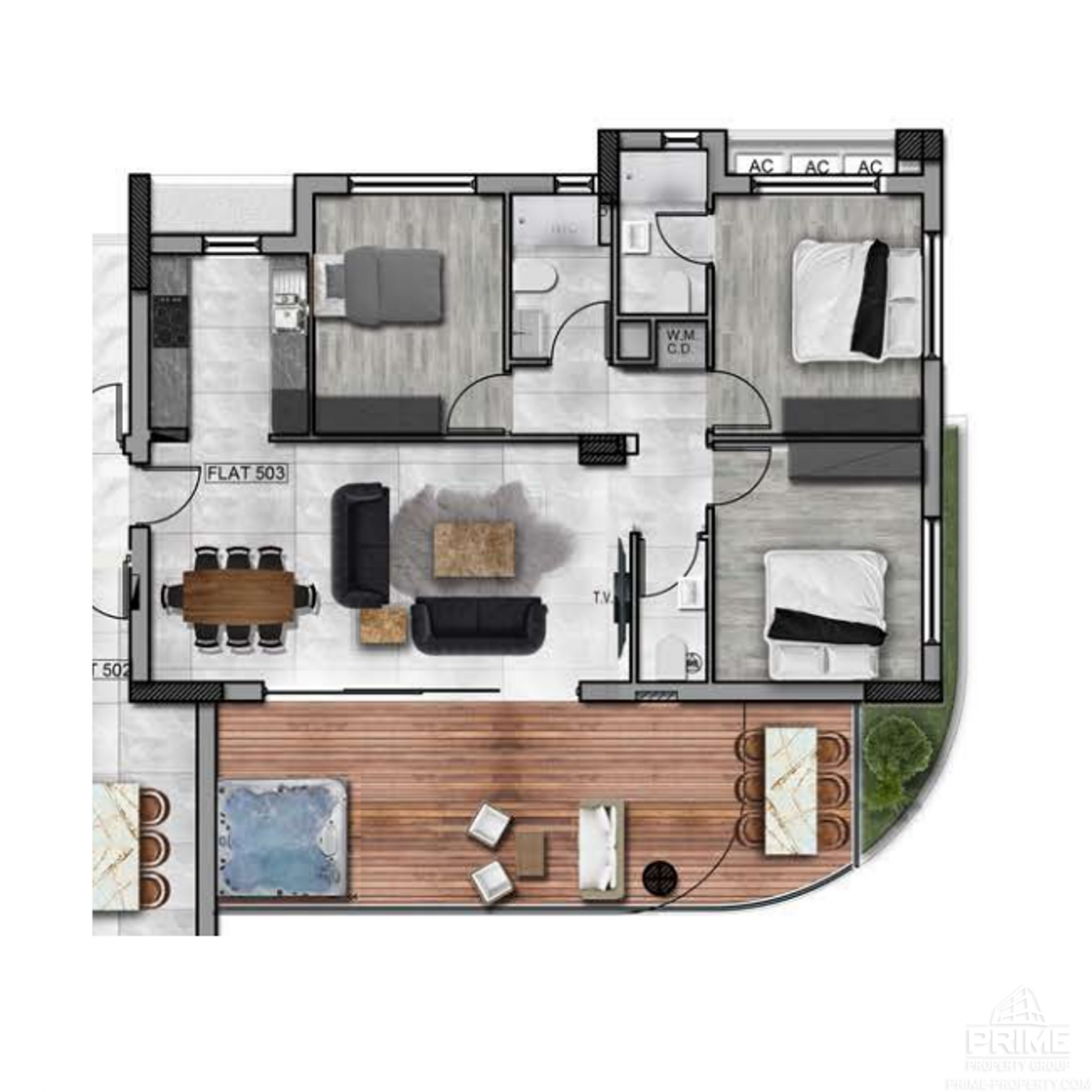 3 chambres Appartement à Larnaca, Larnaka, Chypre No. 26319