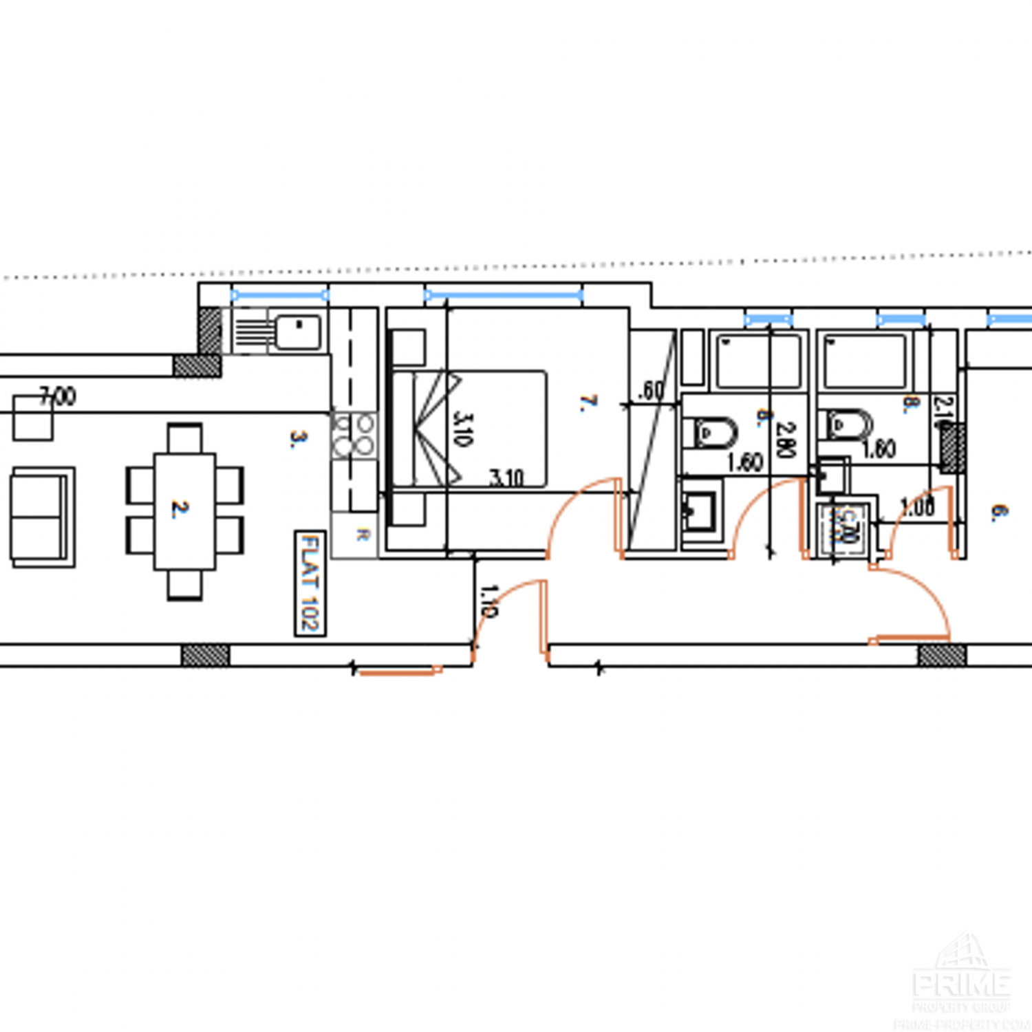 2 chambres Appartement à Aradippou, Larnaka, Chypre No. 26322