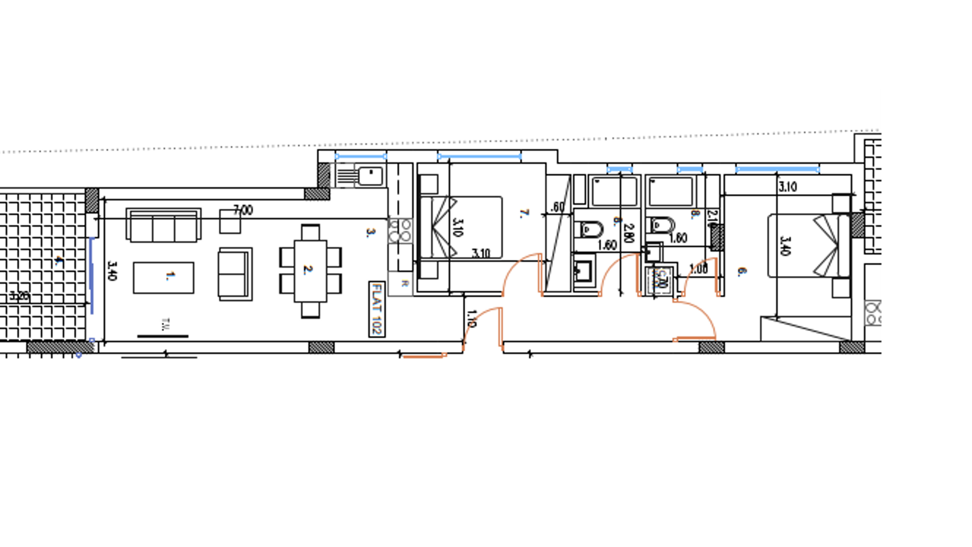 2 chambres Appartement à Aradippou, Larnaka, Chypre No. 26322