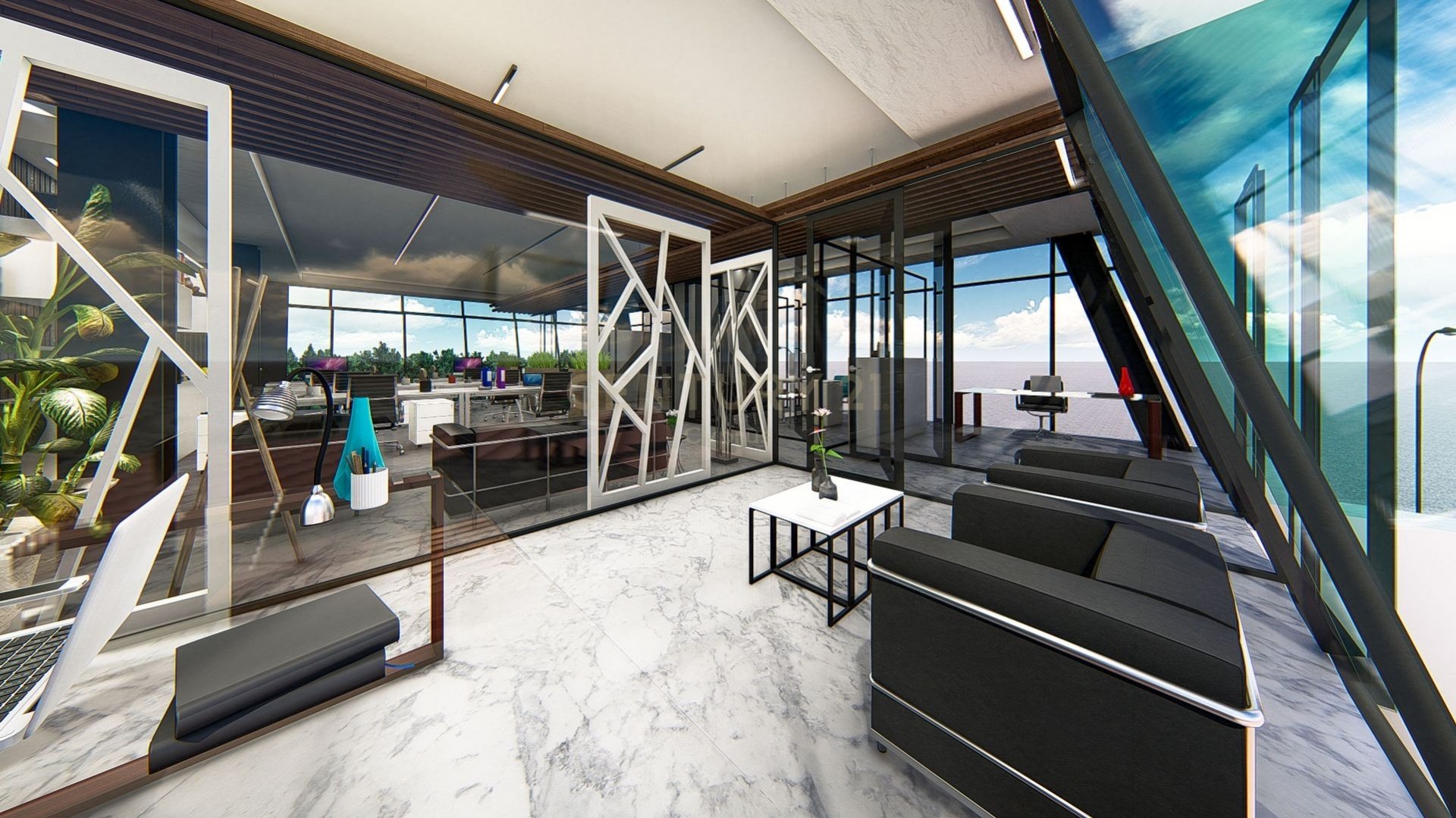 225m2 Oficina en Kato Polemidia, Limassol, Chipre No. 54222