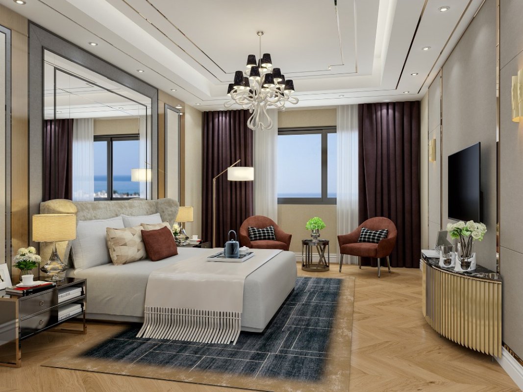 Квартира с 4 комнатами в Лимассол, Лимасол, Кипр № 38528