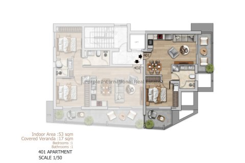 1 chambre Appartement à Larnaca, Larnaka,  No. 53042 11