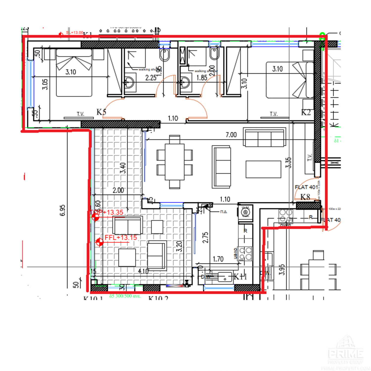 2 chambres Appartement à Larnaca, Larnaka, Chypre No. 26883