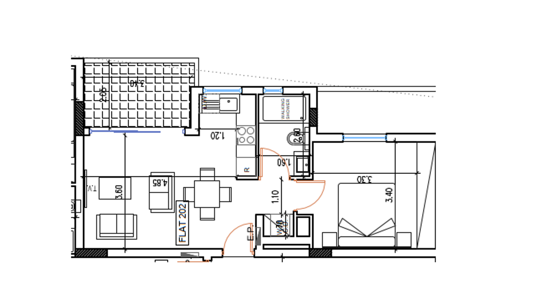 1 chambre Appartement à Aradippou, Larnaka, Chypre No. 26879