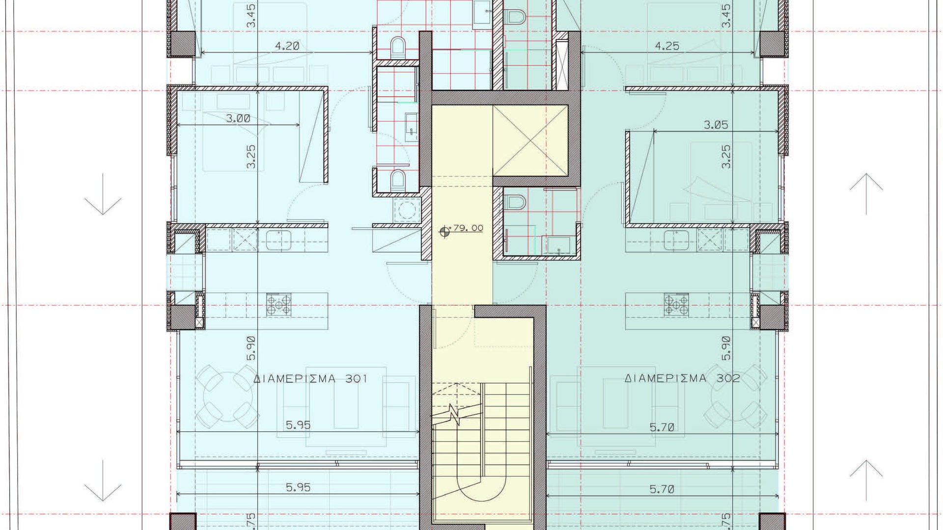 2 dormitorios Apartamento en Mesa Geitonia, Limassol, Chipre No. 30185