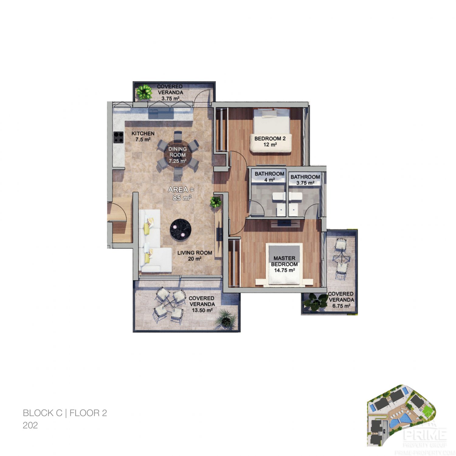 2 bedrooms Apartment in Agios Tychonas, Limassol, Cyprus No. 25619