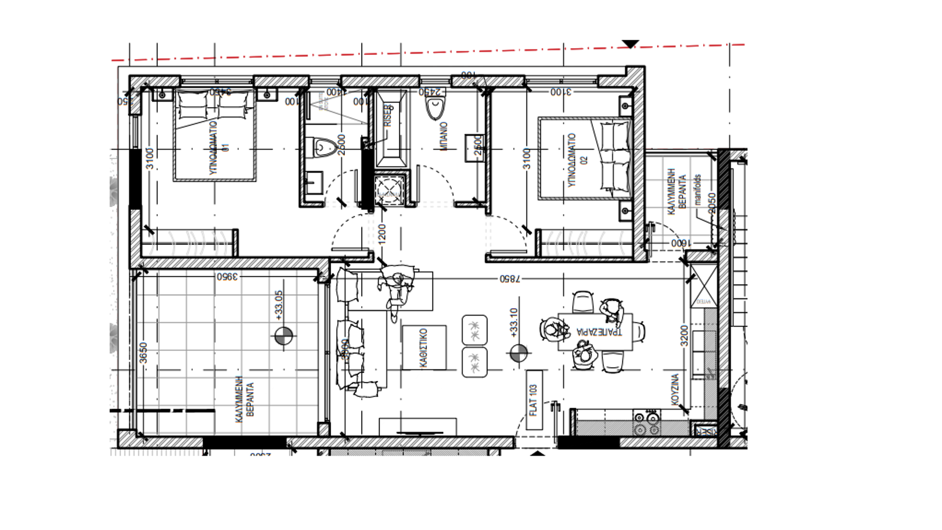 2 chambres Appartement à Livadia, Larnaka, Chypre No. 30221