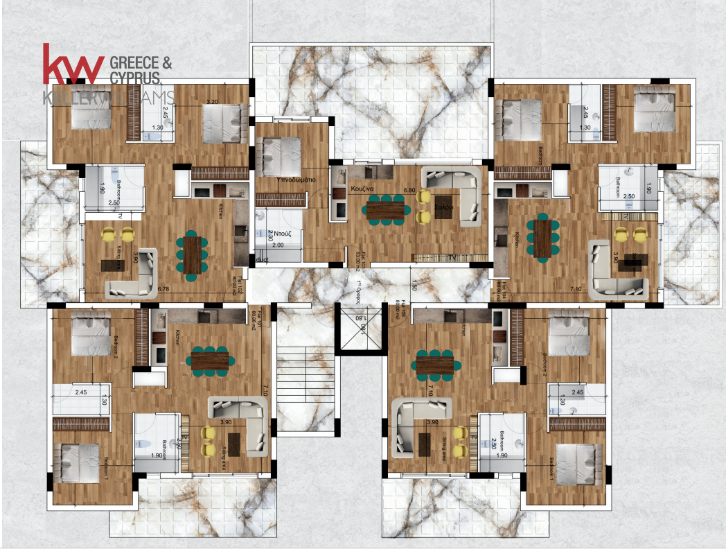 1 dormitorio Apartamento en Larnaca, Larnaka, Chipre No. 40592
