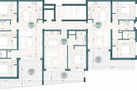 1 chambre Appartement à Agios Athanasios, Limassol, Chypre No. 28832