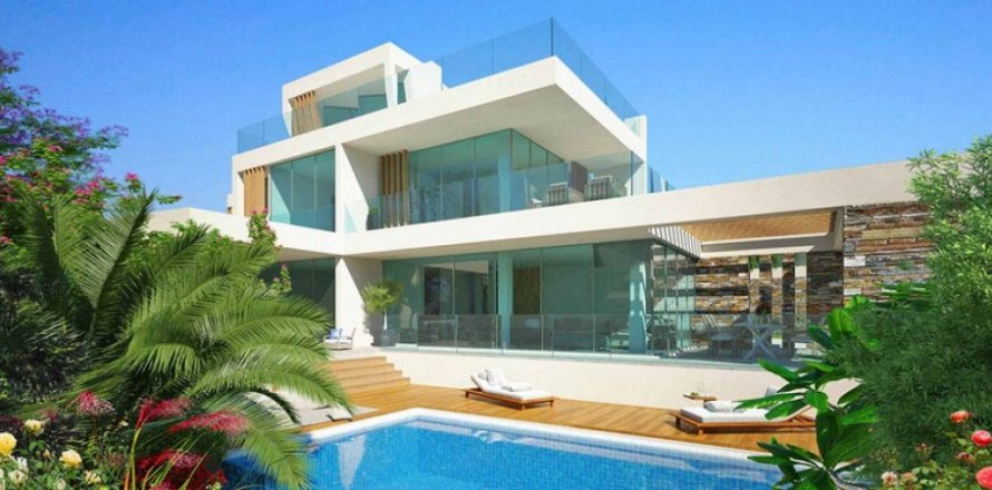 Вилла с 4 спальнями в Пафос, № 38766