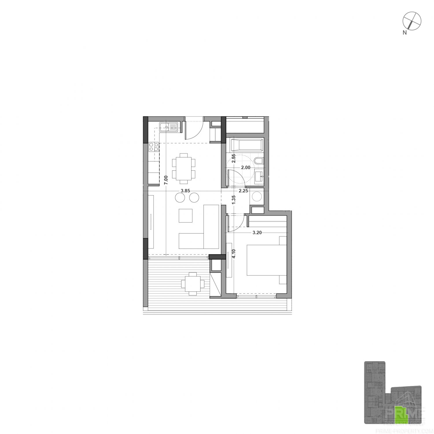 1 bedroom Apartment in Potamos tis Germasogeias, Germasogeia, Limassol, Cyprus No. 31068