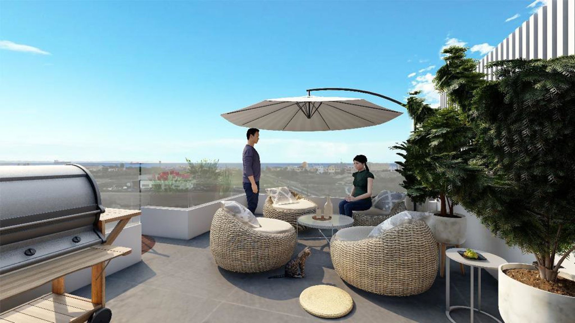 3 chambres Penthouse à Larnaca, Larnaka, Chypre No. 26574