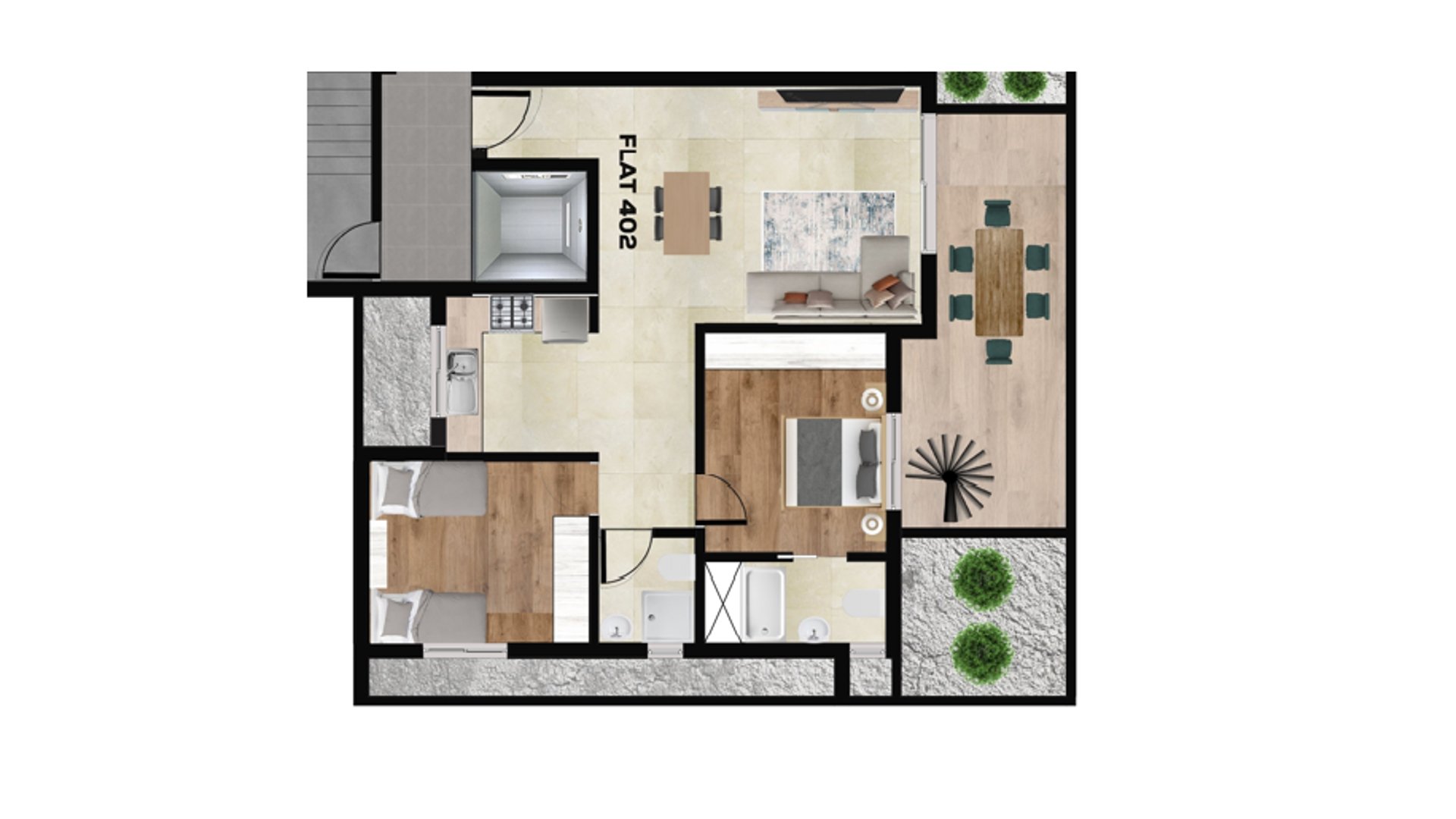 3 chambres Penthouse à Larnaca, Larnaka, Chypre No. 26574