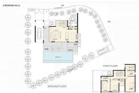 Villa floor plan «3BR-34», 3 bedrooms in Viewpoint Hills