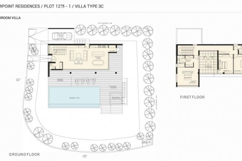 Villa floor plan «3BR-35», 3 bedrooms in Viewpoint Hills
