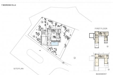 Villa plano de planta «Villa No. 131/132», 7 dormitorios en el IMPERIAL RESIDENCES