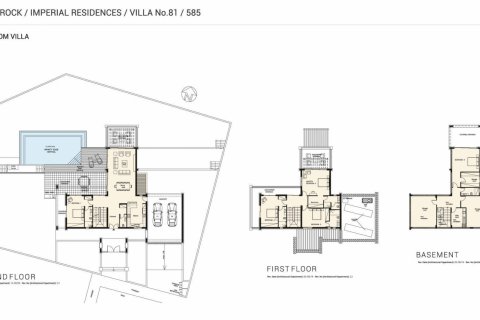 Villa plano de planta «Villa No. 81/585», 5 dormitorios en el IMPERIAL RESIDENCES