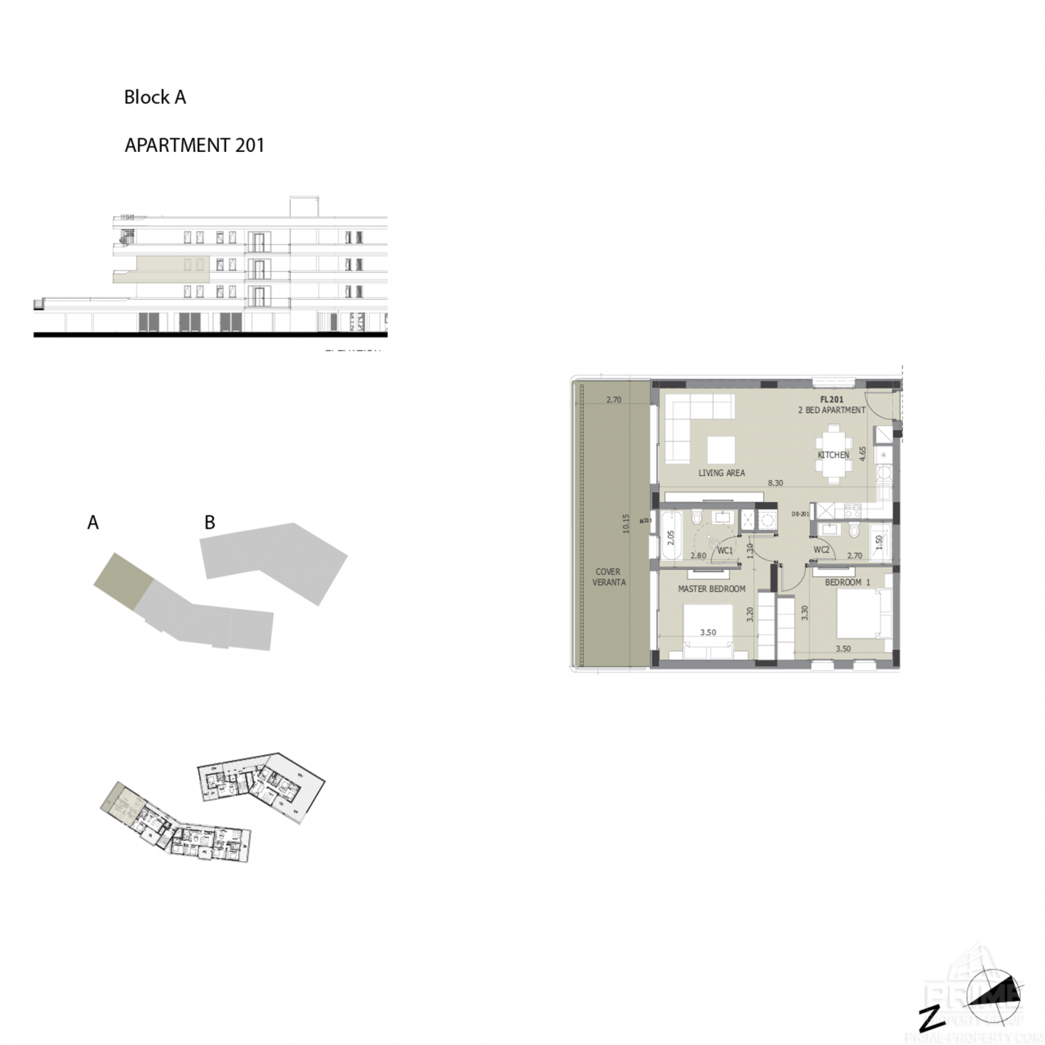 2 chambres Appartement à Cypress Grove Agios Tychonas, Limassol, Chypre No. 4637