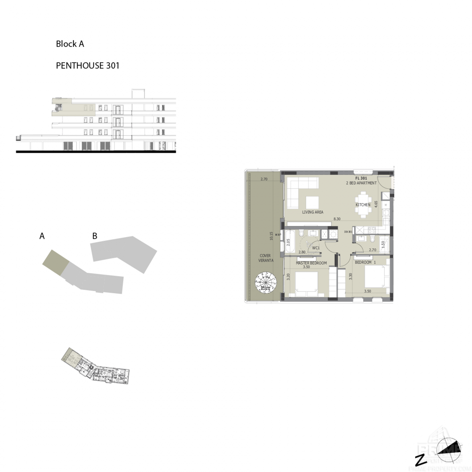 2 chambres Penthouse à Cypress Grove Agios Tychonas, Limassol, Chypre No. 4640