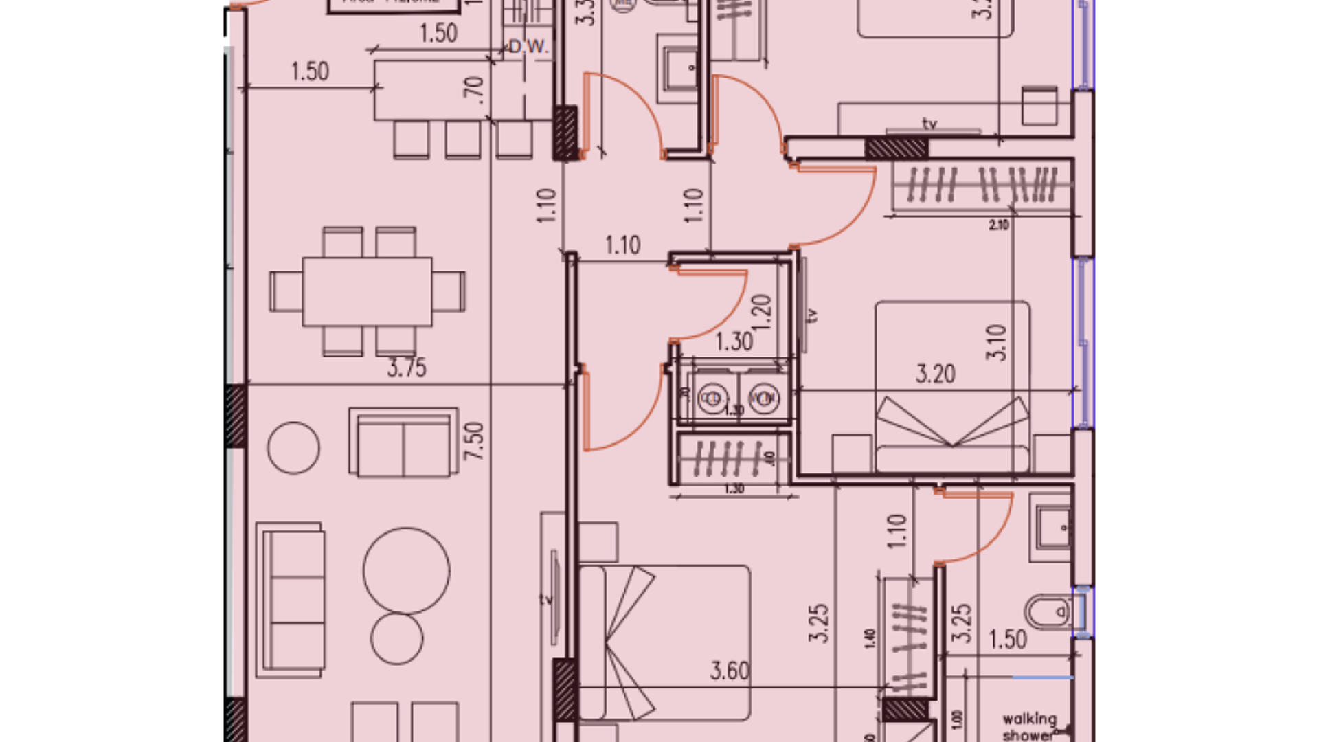 3 bedrooms Apartment in Larnaca, Larnaka, Cyprus No. 32059