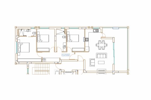 2 chambres Appartement à Larnaca, Larnaka, Chypre No. 26675