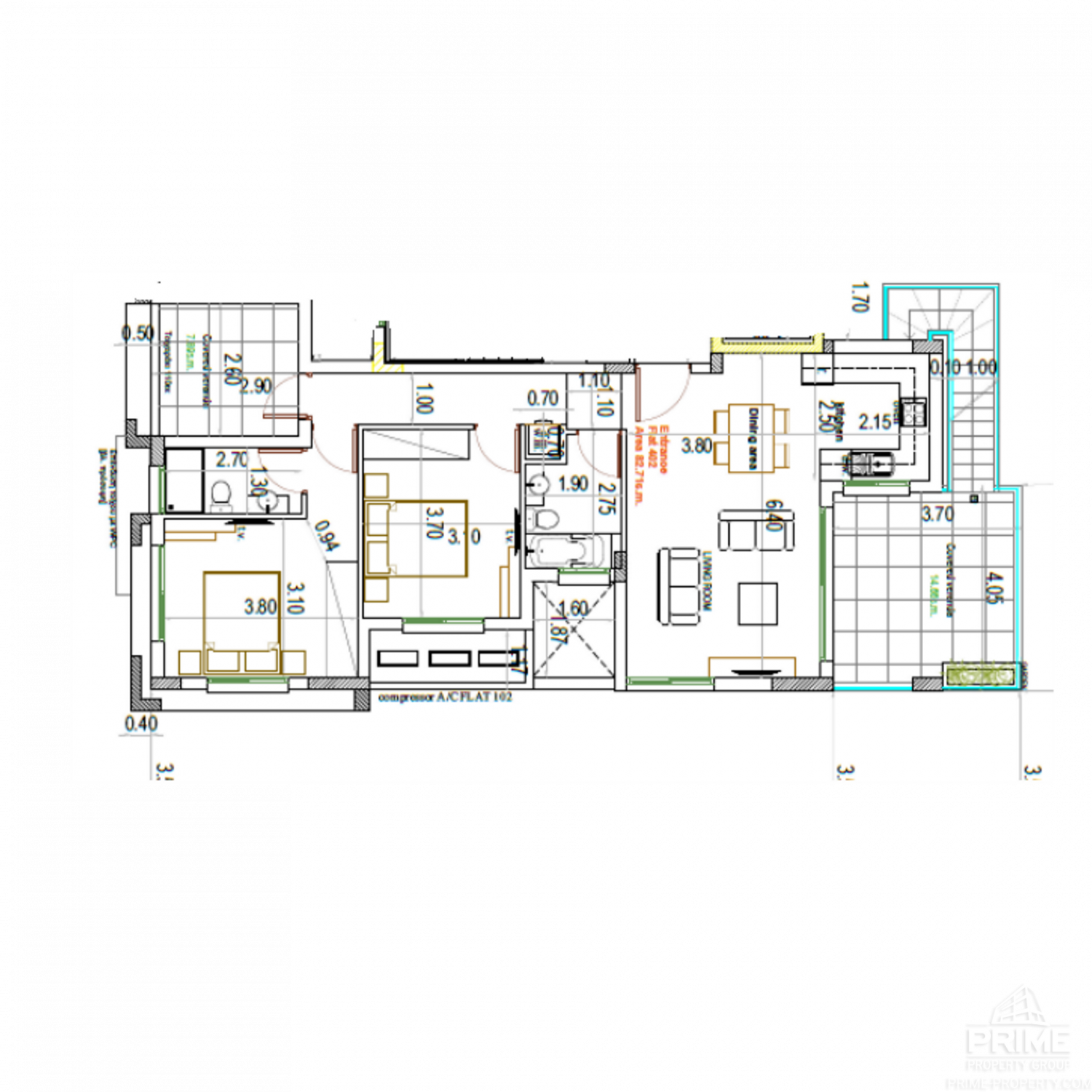 2 chambres Penthouse à Larnaca, Larnaka, Chypre No. 26678