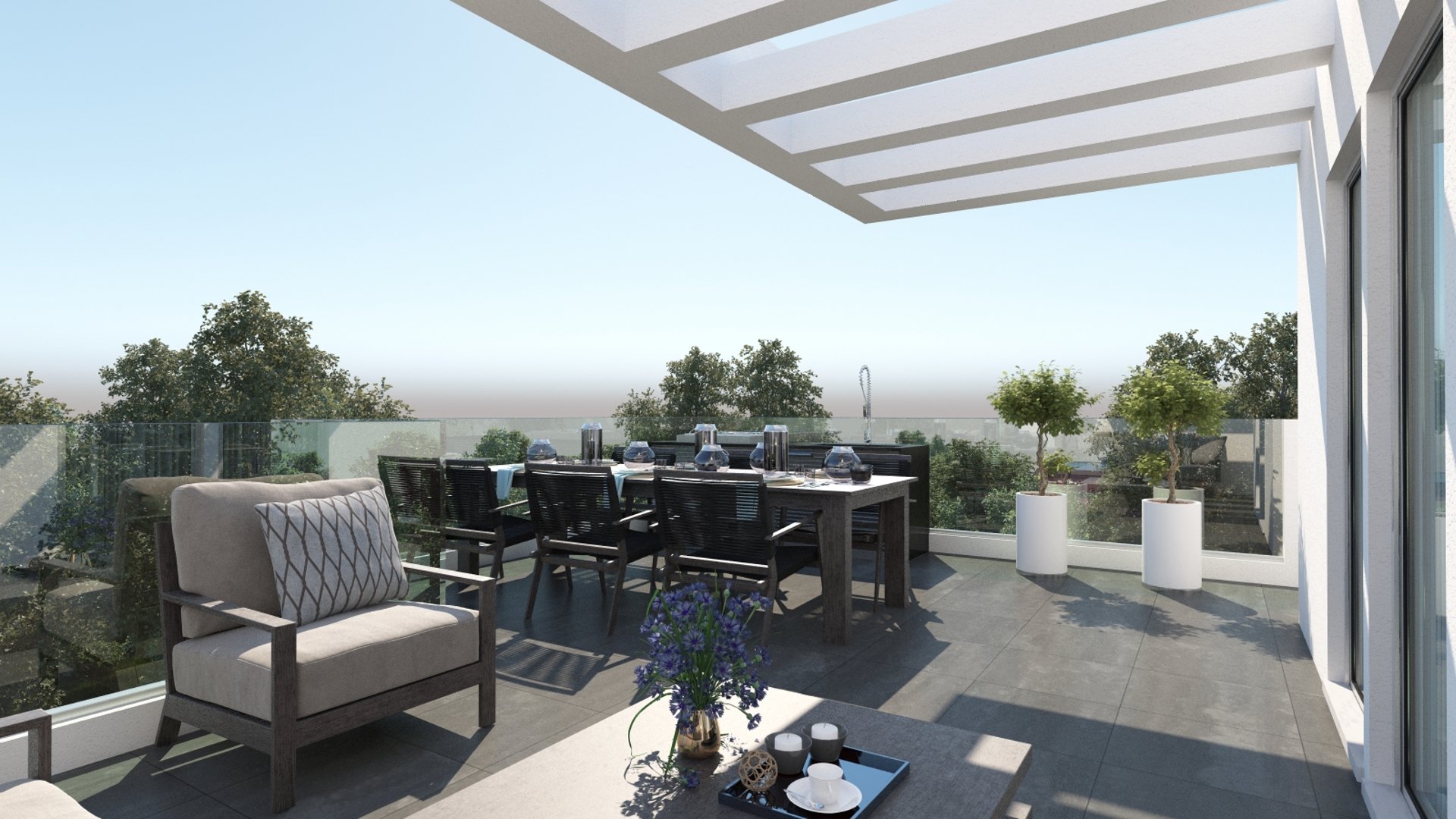 2 chambres Penthouse à Larnaca, Larnaka, Chypre No. 26678