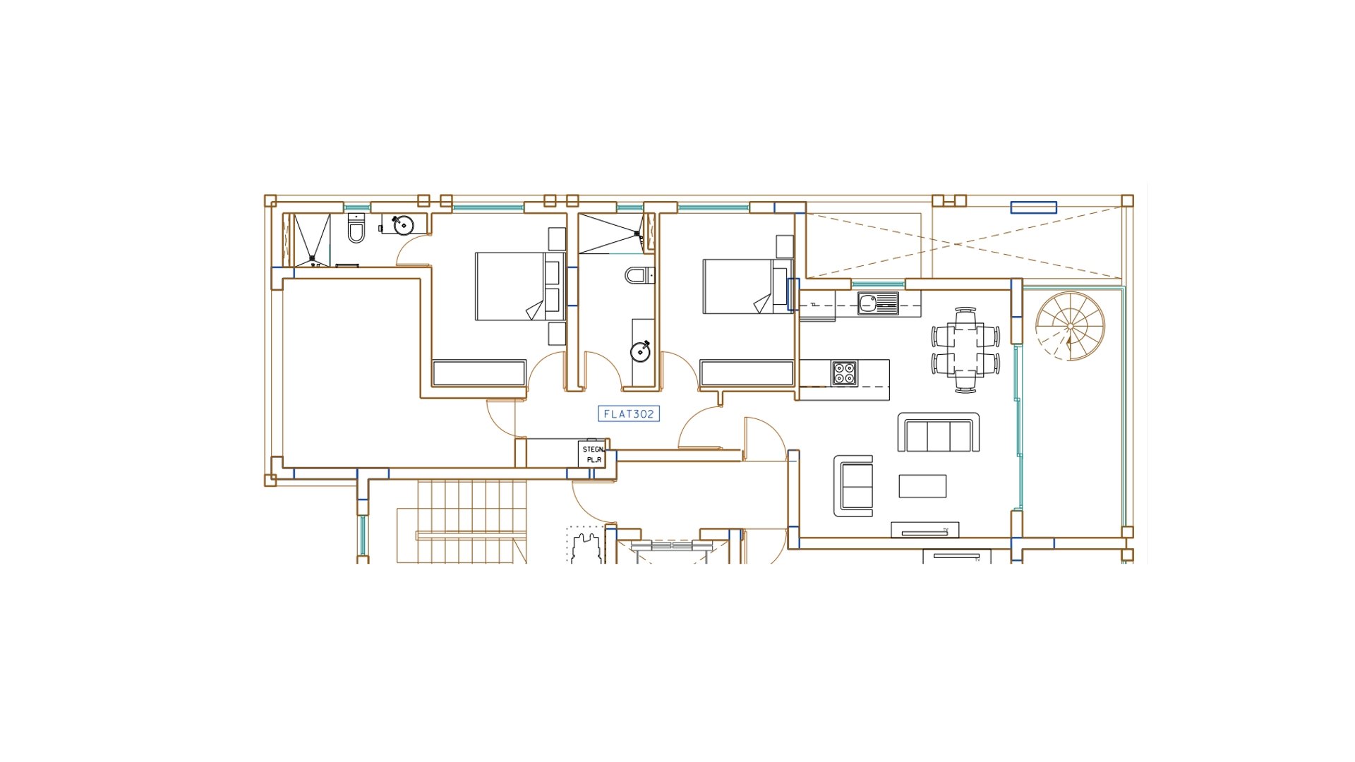 2 chambres Penthouse à Larnaca, Larnaka, Chypre No. 26676