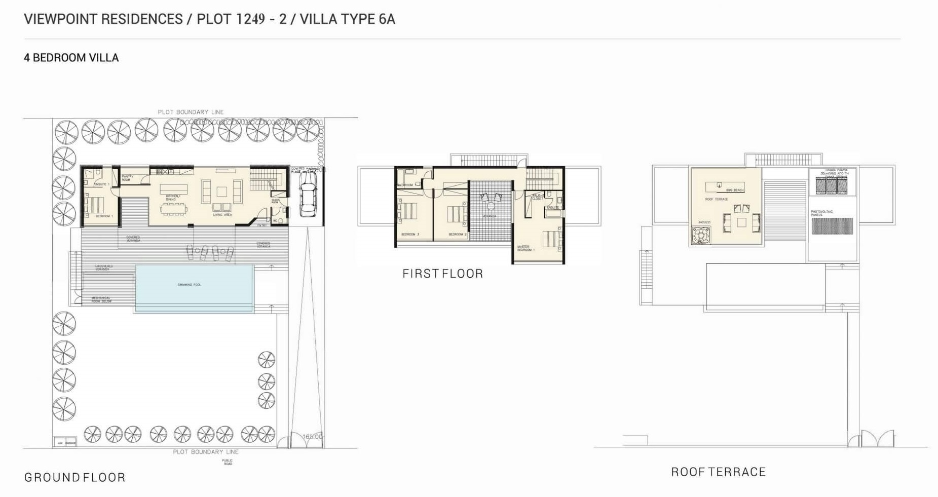 4 dormitorios Villa en Viewpoint Hills Pegeia, Paphos, Chipre No. 9197