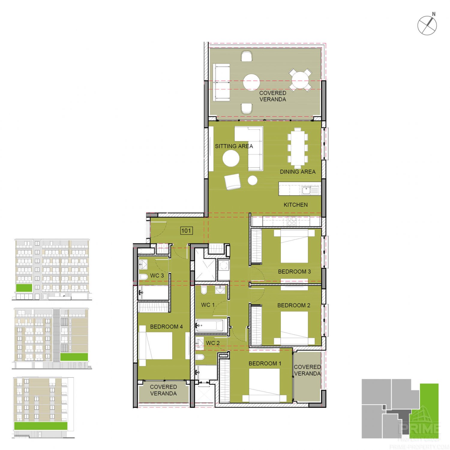 4 chambres Appartement à Potamos tis Germasogeias, Germasogeia, Limassol, Chypre No. 4596