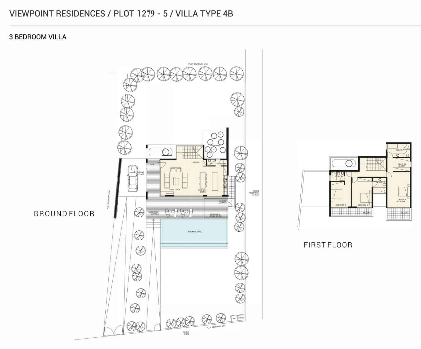 3 dormitorios Villa en Viewpoint Hills Pegeia, Paphos, Chipre No. 9243