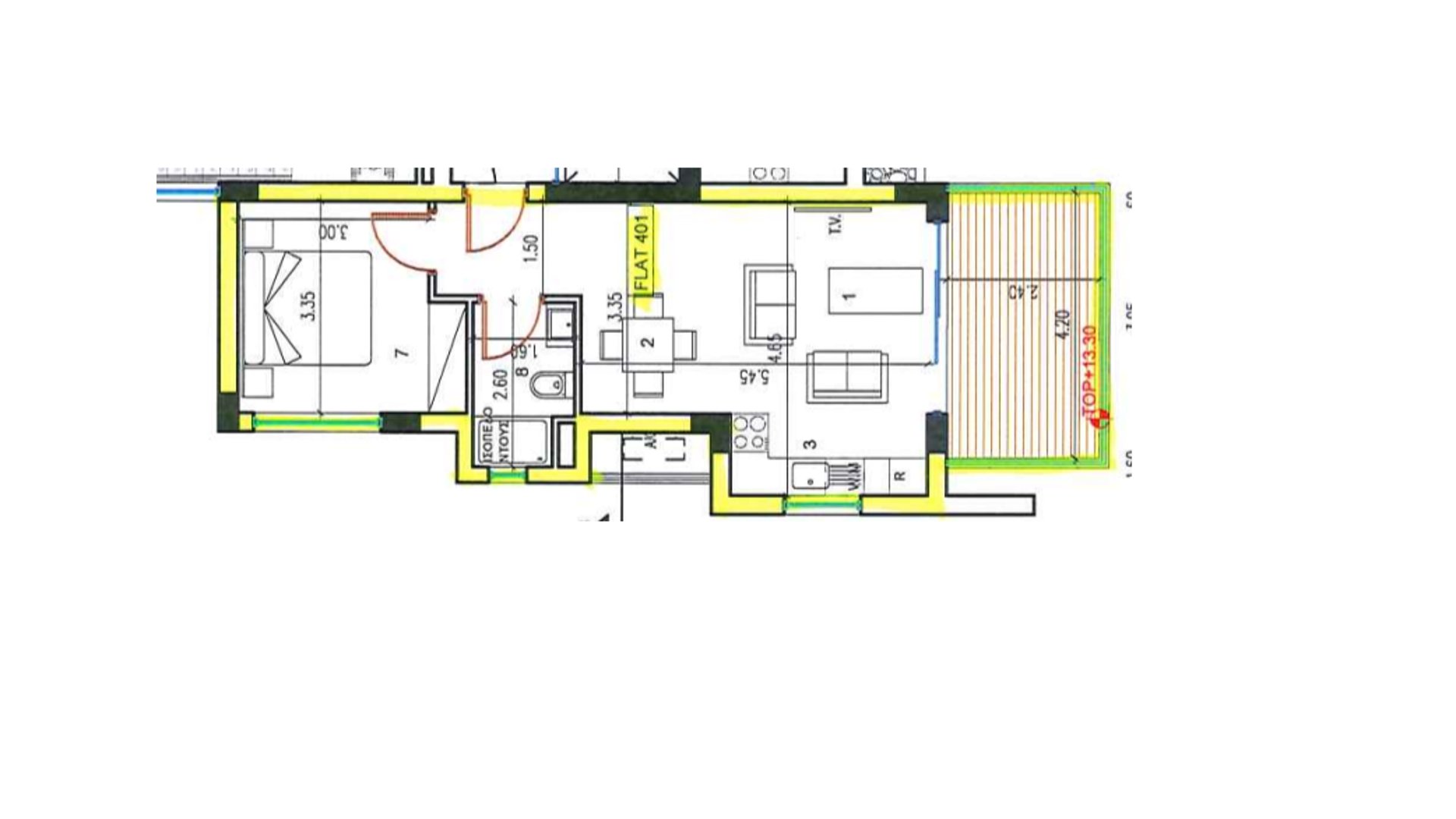 1 chambre Appartement à Larnaca, Larnaka, Chypre No. 26422