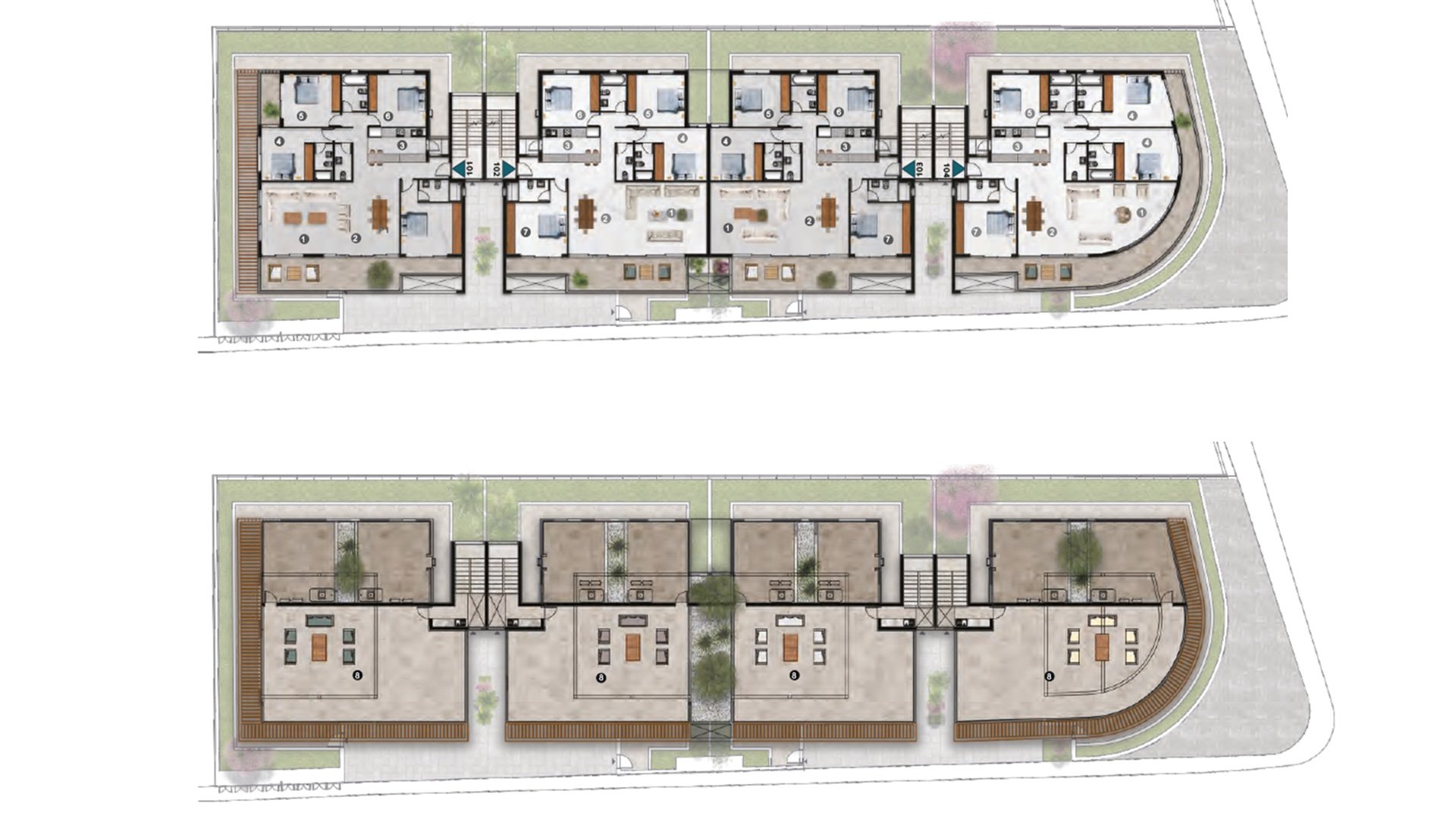 4 bedrooms Apartment in Park Avenue Residences Paphos, Cyprus No. 5213