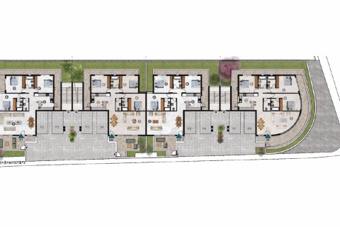 Villa plano de planta, 3 dormitorios en el Park Avenue Residences No. 5216