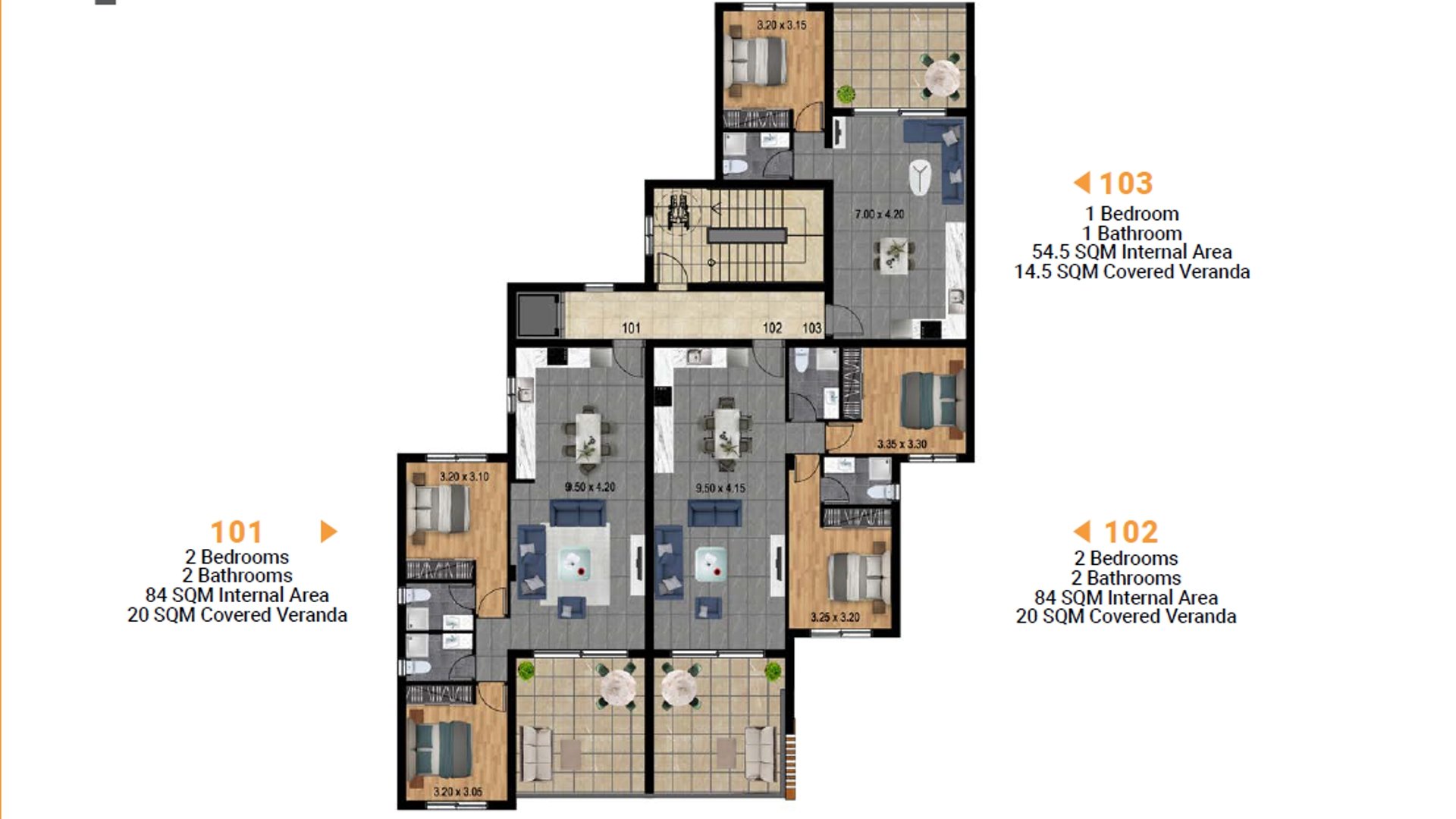 2 chambres Appartement à Limassol, Chypre No. 28842