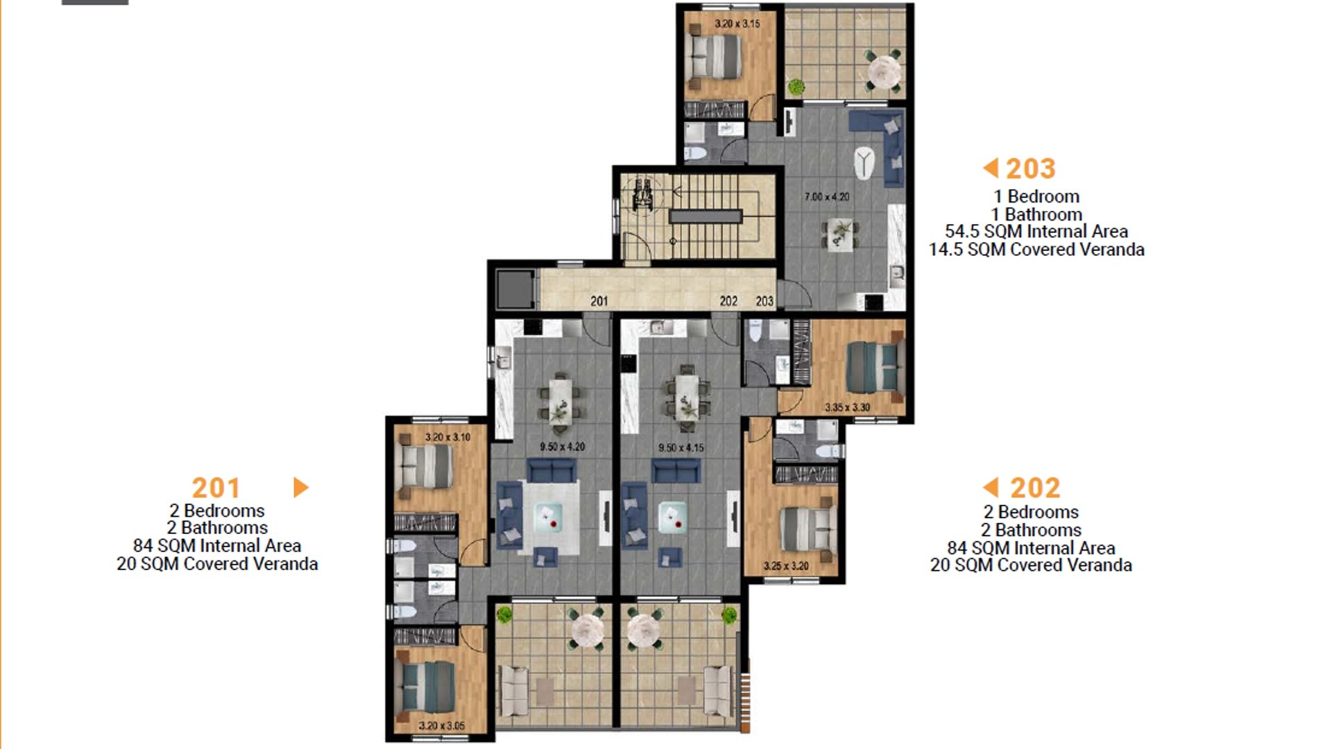 2 chambres Appartement à Limassol, Chypre No. 28842
