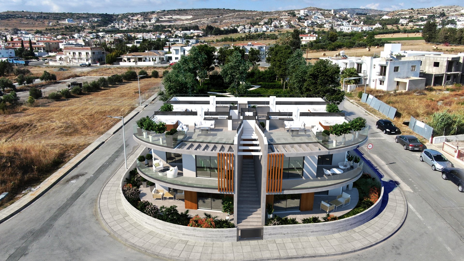 3 dormitorios Apartamento en Geroskípou, Paphos, Chipre No. 25500