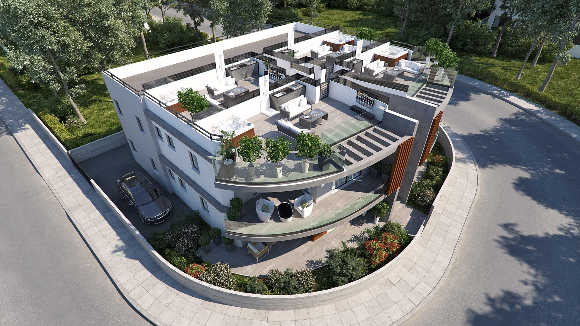 3 dormitorios Apartamento en Geroskípou, Paphos, Chipre No. 25500