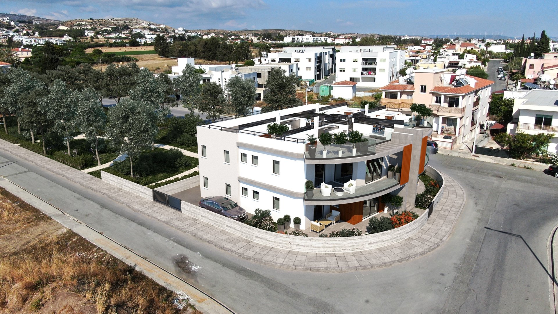 3 dormitorios Apartamento en Geroskípou, Paphos, Chipre No. 25500