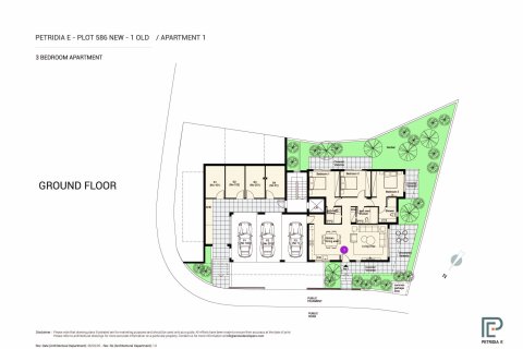 Apartment floor plan «3BR-1», 3 bedrooms in Petridia E