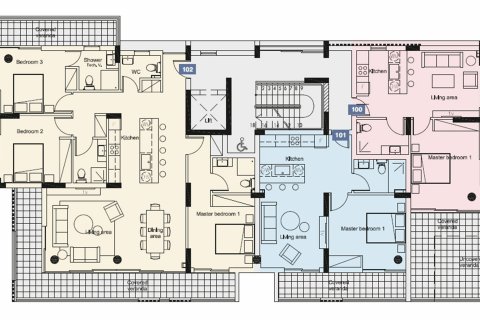 Appartement plan d'étage, 3 chambres dans Onero Residences No. 4461